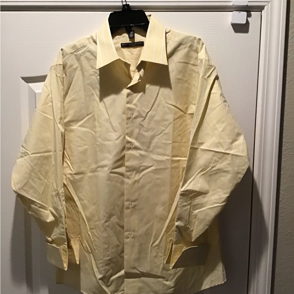 GEOFFREY BEENE DRESS SHIRT French Cuffs 16.5 32/33